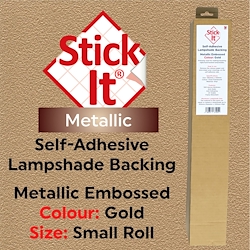Embossed Gold - Stick-It Lampshade Vinyl - 50cm x 146cm